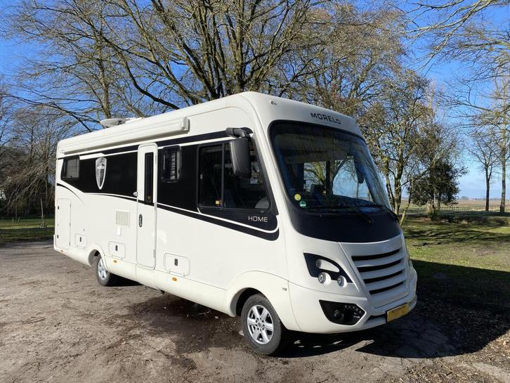 Morelo Home 79LX Automaat Lengtebedden Hefbed 2x Airco Luxe, Caravans en Kamperen, Campers, Bedrijf, tot en met 4, Integraal, Overige merken