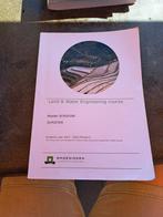 Land and water engineering boek, Ophalen of Verzenden, Beta, Zo goed als nieuw, WO