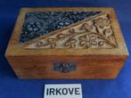 HOUT GESNEDEN DOOSJES * 6 STUKS * Uit Indonesië *, Antiek en Kunst, Verzenden