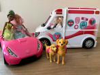 Barbie set ambulance dokter cabrio tiana dreamtopia, Ophalen of Verzenden, Zo goed als nieuw