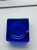 Vintage asbak Kobalt blauw, Antiek en Kunst, Antiek | Glas en Kristal, Ophalen of Verzenden
