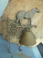 GIETIJZEREN DEURBEL PAARD GROOT NIEUW, Antiek en Kunst, Curiosa en Brocante, Ophalen of Verzenden