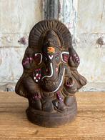 Ganesha beeld van klei, handgemaakt, Ophalen of Verzenden