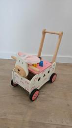 Loopwagen konijn (merk I'm toy), Kinderen en Baby's, Speelgoed | Houten speelgoed, Ophalen, Zo goed als nieuw, Duw- of Trekspeelgoed