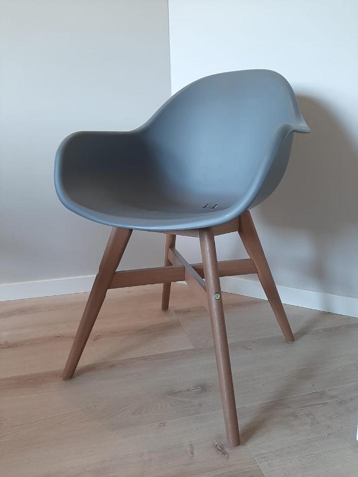 Kuipstoel IKEA Fanbyn - Grijs - Stevig - Binnen & buiten, Huis en Inrichting, Stoelen, Gebruikt, Eén, Hout, Kunststof, Grijs, Ophalen