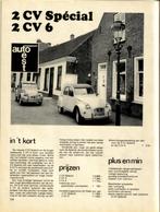 Autokampioen dubbeltest Citroen 2CV Special en 2CV6, Ophalen of Verzenden, Gelezen, Citroën