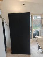 Woood Kledingkast Zwart 93x52x190, Met hangruimte, Zo goed als nieuw, Modern, 150 tot 200 cm