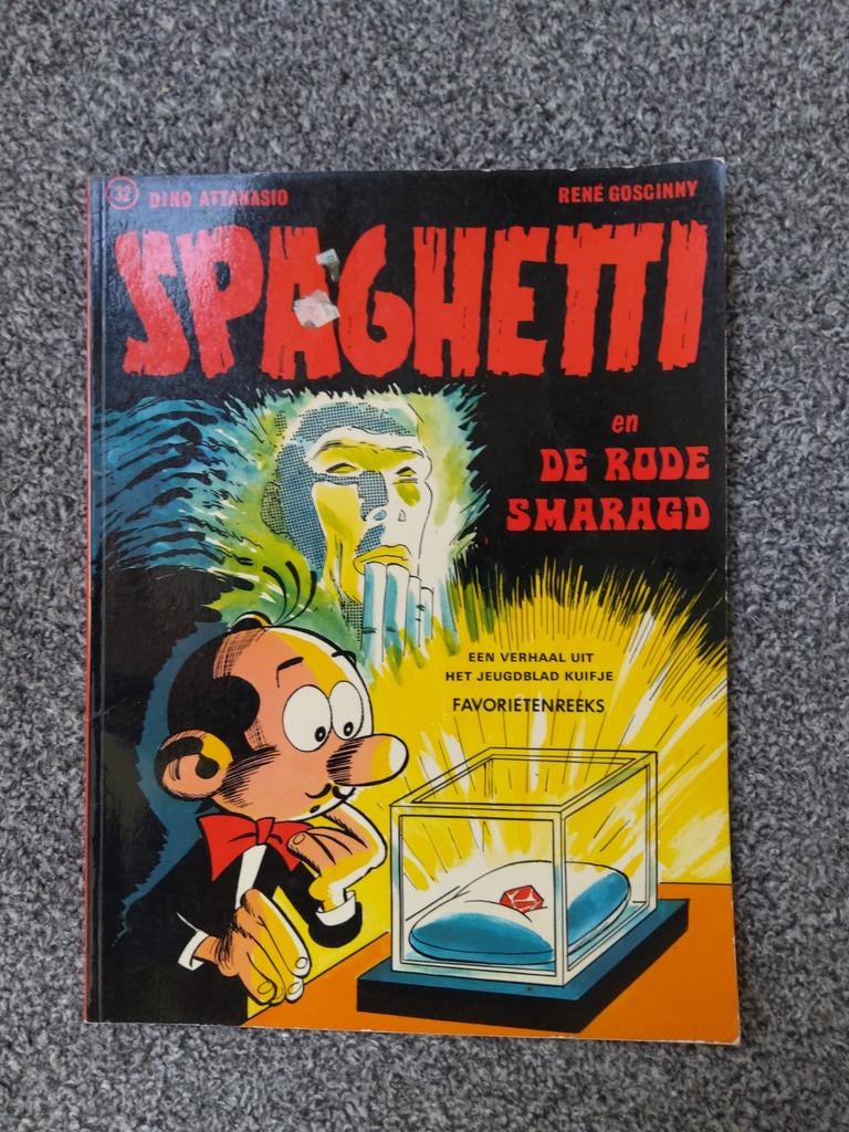 Spaghetti en de rode smaragd, Boeken, Stripboeken, Eén stripboek, Ophalen of Verzenden, Gelezen