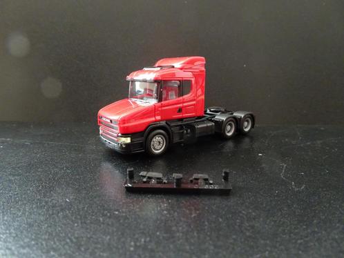 641 herpa scania torpedo t420 3-as trekker rood 1:87 truck, Hobby en Vrije tijd, Modelauto's | 1:87, Nieuw, Bus of Vrachtwagen