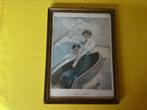 Art deco brocante antieke originele prent litho  C Underwood, Ophalen of Verzenden