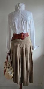 Pauw 3 plooirok  zand/ beige 40/42, Verzenden, Beige, Maat 42/44 (L), Pauw