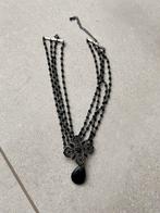 Zwarte Ketting met Hanger, Zwart, Ophalen of Verzenden, Zo goed als nieuw, Overige materialen