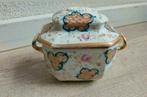 Proantic,Parijs,potje,Porselein,sierdoosje,bloem,kom,handvat, Ophalen of Verzenden