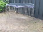 Kip/konijnen buitenren met beschermdoek, Dieren en Toebehoren, Hondenhokken, Ophalen of Verzenden, Gebruikt, 75 tot 110 cm, Minder dan 65 cm