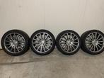 Mercedes C Klasse W205 18 inch LM velgen met zomerbanden, Ophalen, 18 inch, Gebruikt, Velg(en)