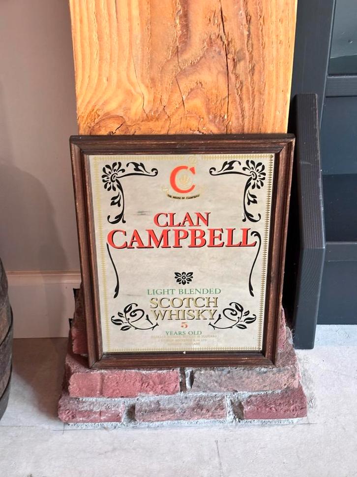 Clan Campbell Reclamespiegel, Antiek en Kunst, Antiek | Overige Antiek, Ophalen of Verzenden