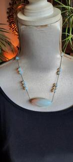 Vintage  ketting  met opaliet., Ophalen of Verzenden, Overige materialen, Ketting, Met edelsteen