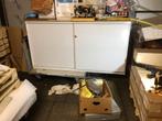 Metalen grijze Kast met Schuifdeuren 200m, Ophalen, Overige materialen, Gebruikt, 100 tot 150 cm