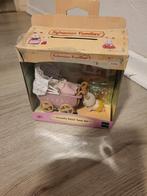Sylvanian tweeling met kinderwagen compleet, Ophalen of Verzenden, Zo goed als nieuw, Poppenhuis