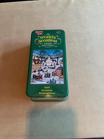 Nieuw in blik werelds kleinste puzzel 1000 stukjes Kerst beschikbaar voor biedingen