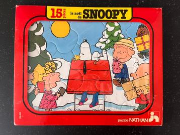 Vintage Snoopy kerstpuzzel beschikbaar voor biedingen