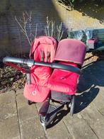 Bugaboo Donkey dubbele kinderwagen zeer compleet, Ophalen, Gebruikt, Bugaboo, Verstelbare duwstang