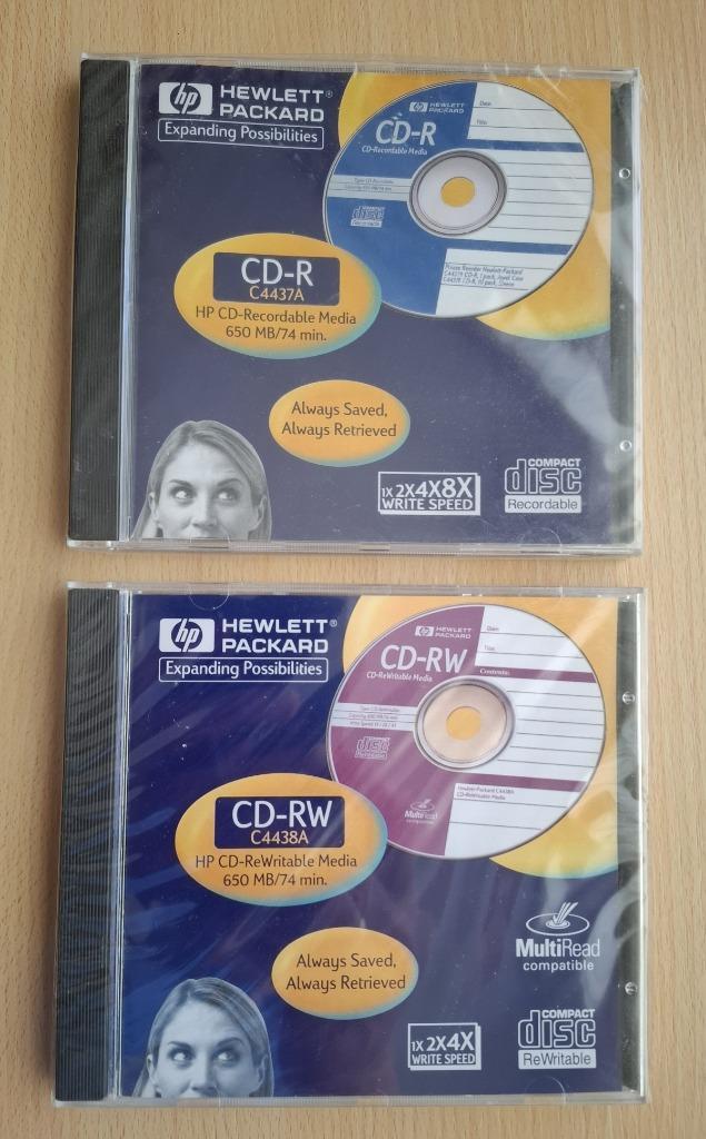 2 CD's om te branden (CD-RW en CD-R), Computers en Software, Beschrijfbare discs, Nieuw, Cd, Verzenden