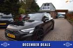 Audi A3 45 TFSI e AUTOM/ADAP CRUISE/PANO DAK/LEDER/NAVI/MATR, Auto's, Automaat, Gebruikt, 4 cilinders, Zwart