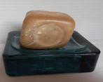 Zeepbakje  retro vintage glas @DOC61, Ophalen of Verzenden, Zo goed als nieuw, Blauw, Overige typen
