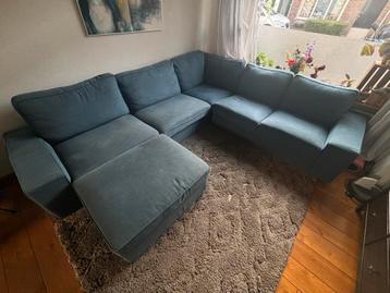 Blauwe IKEA Kivik Hoekbank - afbeelding 3