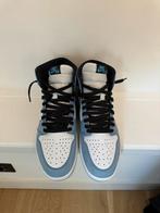 Air Jordan 1 Retro High White University Blue Black, Blauw, Ophalen of Verzenden, Zo goed als nieuw, Sneakers of Gympen