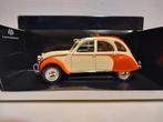 Citroen 2CV Eend creme oranje 1966 Solido metal 1:18 KRD, Ophalen of Verzenden, Zo goed als nieuw, Auto, Solido
