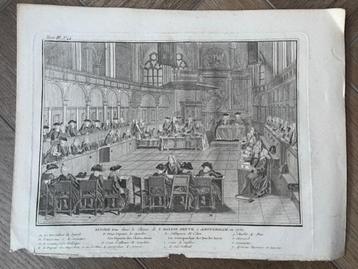 Synode 1730 Nieuwekerk Amsterdam Gravure beschikbaar voor biedingen