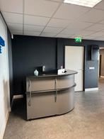 Stijlvolle Receptiebalie grijs en zwart hoek balie, Receptie of Entree, Ophalen, Gebruikt, Bureau