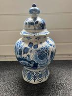 Delfts Blauwe Dekselvaas Porceleyne Fles, Antiek en Kunst, Antiek | Keramiek en Aardewerk, Ophalen of Verzenden