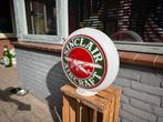 Vintage Sinclair Aircraft Reclamebord / globe, Verzamelen, Ophalen, Gebruikt, ., Lichtbak of (neon) lamp