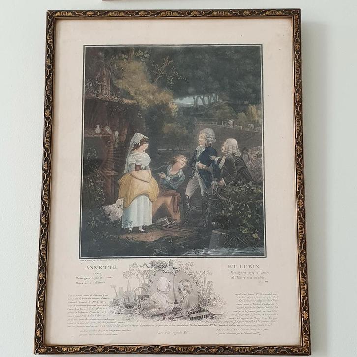 Mooie oude gravure, Antiek en Kunst, Kunst | Etsen en Gravures, Ophalen of Verzenden