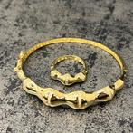 18k gouden armband met ring setje nieuw, Ophalen of Verzenden, Nieuw, Goud