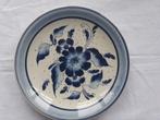 Ter Gouw keramiek: delftsblauw wandbord met bloemen, Antiek en Kunst, Ophalen of Verzenden