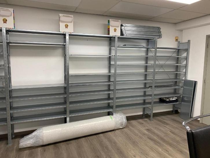 Schappen stelling staal 10 secties 100x30 cm, Doe-het-zelf en Verbouw, Overige Doe-het-zelf en Verbouw, Zo goed als nieuw, Ophalen
