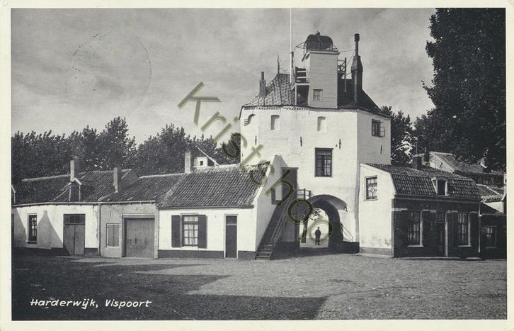 Harderwijk - Vispoort [KRST007-4759, Verzamelen, Ansichtkaarten | Nederland, Gelopen, Gelderland, 1960 tot 1980, Verzenden