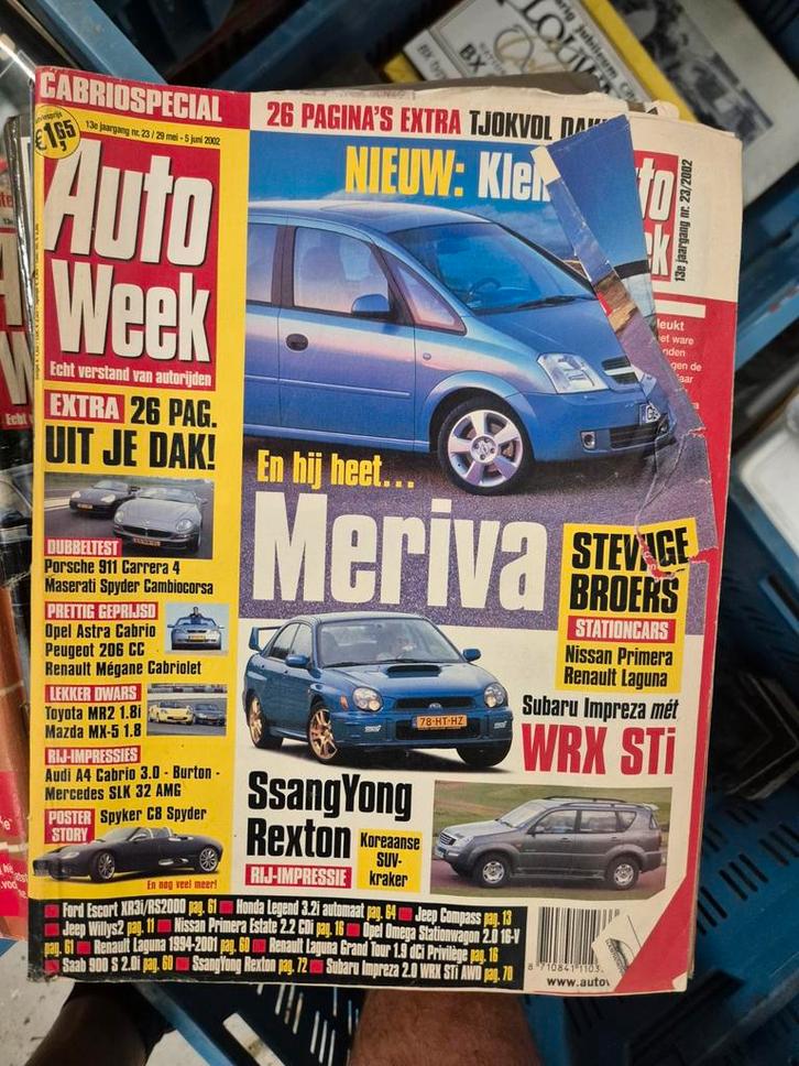 AutoWeek Cabrio Special - Meriva, Rexton, Impreza, Boeken, Auto's | Boeken, Gelezen, Algemeen, Ophalen of Verzenden