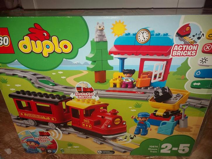 Lego Duplo Stoomtrein 10874, Kinderen en Baby's, Speelgoed | Duplo en Lego, Zo goed als nieuw, Duplo, Ophalen
