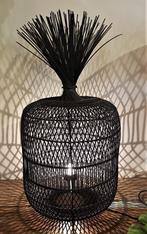 Vloerlamp rotan Bali style zwart, Ophalen of Verzenden, Nieuw, Boho Ibiza, Minder dan 100 cm