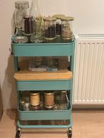 Leuke blauwe IKEA trolley, Huis en Inrichting, Ophalen of Verzenden, Gebruikt