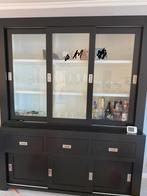 Mooie buffetkast met glazen schuifdeuren, Ophalen, Gebruikt, 200 cm of meer, 200 cm of meer
