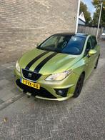 Seat Ibiza 1.4 16V 63KW 5DRS 2009 citrus geel, Auto's, Voorwielaandrijving, Stof, 4 cilinders, Bruin