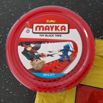 Mayka toy block tape voor LEGO van Zuru 4 nops NIEUW 