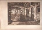 Simon de Heer. Heemskerk, Bijgebouwen Slot Assumburg. Ets, Antiek en Kunst, Kunst | Etsen en Gravures, Ophalen of Verzenden