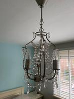 Kleine Kroonluchter met Kristallen, Ophalen of Verzenden, Zo goed als nieuw, Metaal